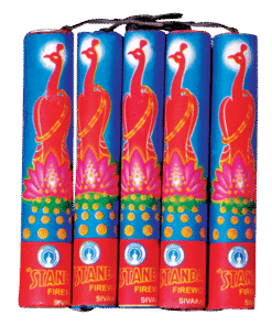 4" Deluxe laxmi / Parrot crackers B (5 pcs)